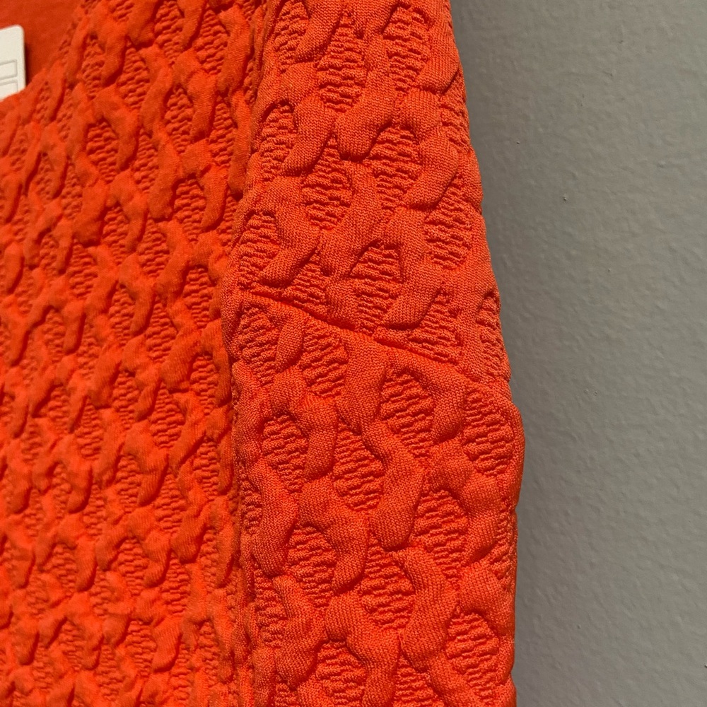 [[Anthropologie]] Maeve Coral Scalloped Dress, Size Medium - Picture 9 of 13